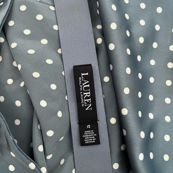 Lauren Ralph Lauren Blue Polka Dot Skirt - Picture 4 of 5